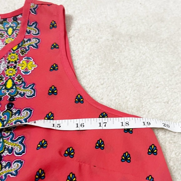 Saint Tropez West Floral Print Tank Top Blouse (Size M) - Picture 7 of 7